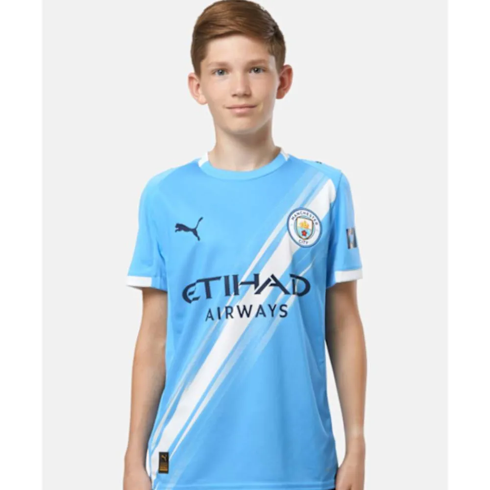 Hot Puma Kids Manchester City Home Jersey 25/26 Blue