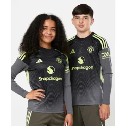 Outlet adidas Kids Manchester United 25/26 Goalkeeper Jersey Grey