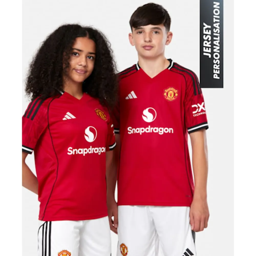 Hot adidas Kids Manchester United 25/26 Home Jersey Red