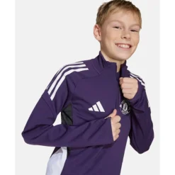 Best adidas Kids Manchester United Training Half Zip Top Purple