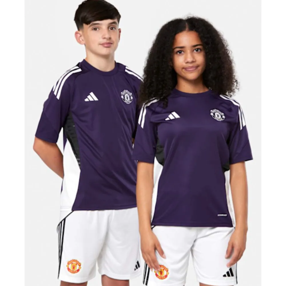 Discount adidas Kids Manchester United Training T-Shirt Purple