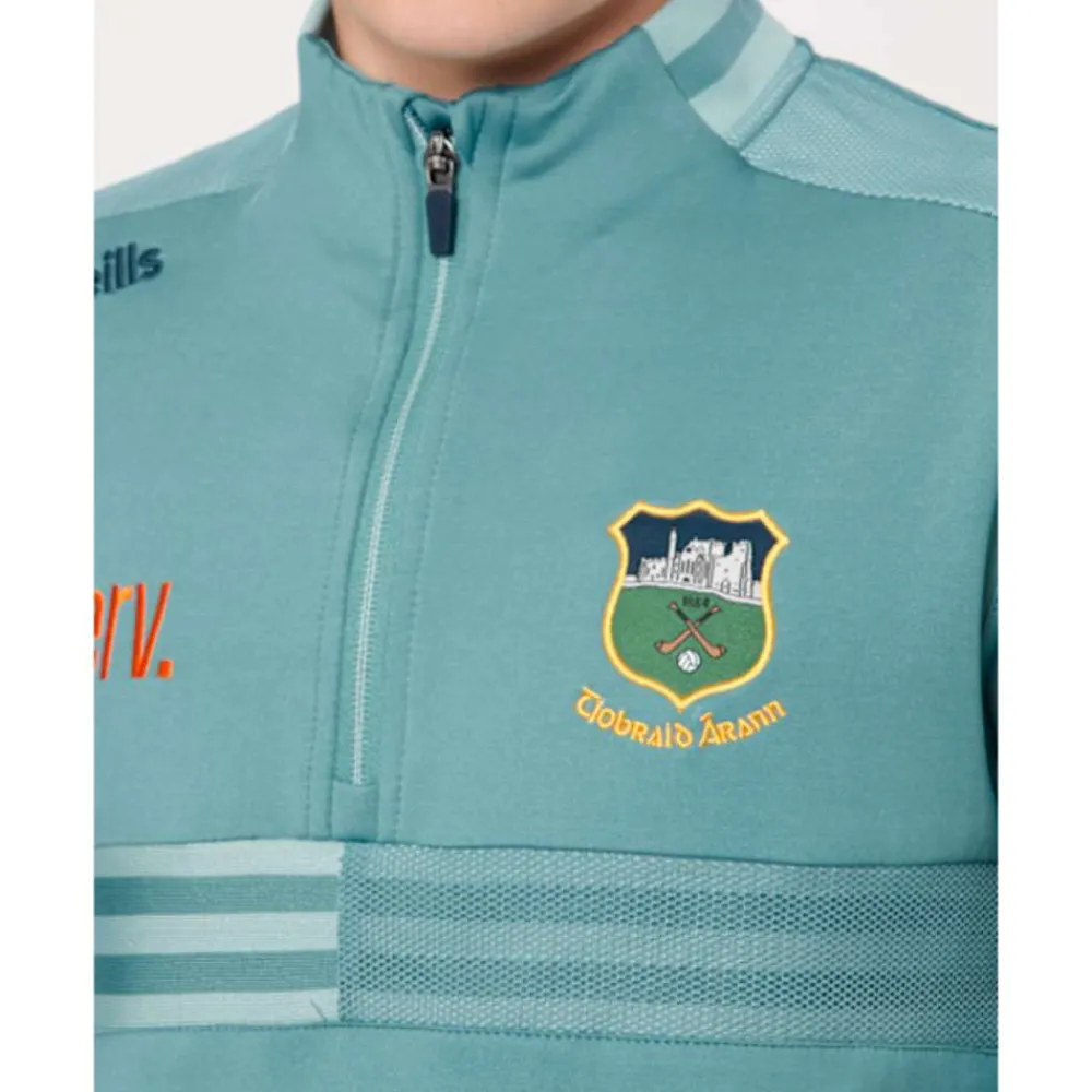 Clearance O'Neills Kids Tipperary Nepal Half Zip Top Blue