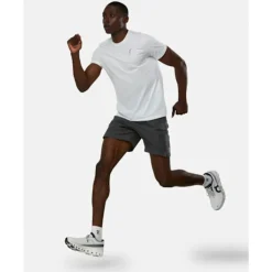 Outlet On Mens 7 Inch Core Run Short Grey