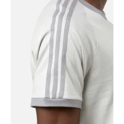 Outlet adidas Originals Mens 3 Stripe T-Shirt Grey