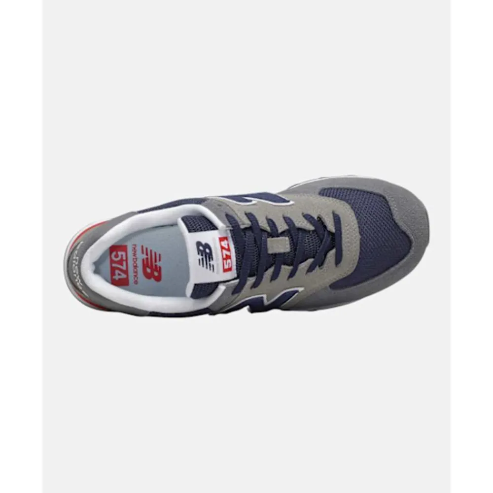 Outlet New Balance Mens 574 Trainers Grey