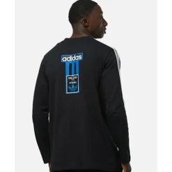 Best adidas Originals Mens Adibreak Long Sleeved T-shirt Black
