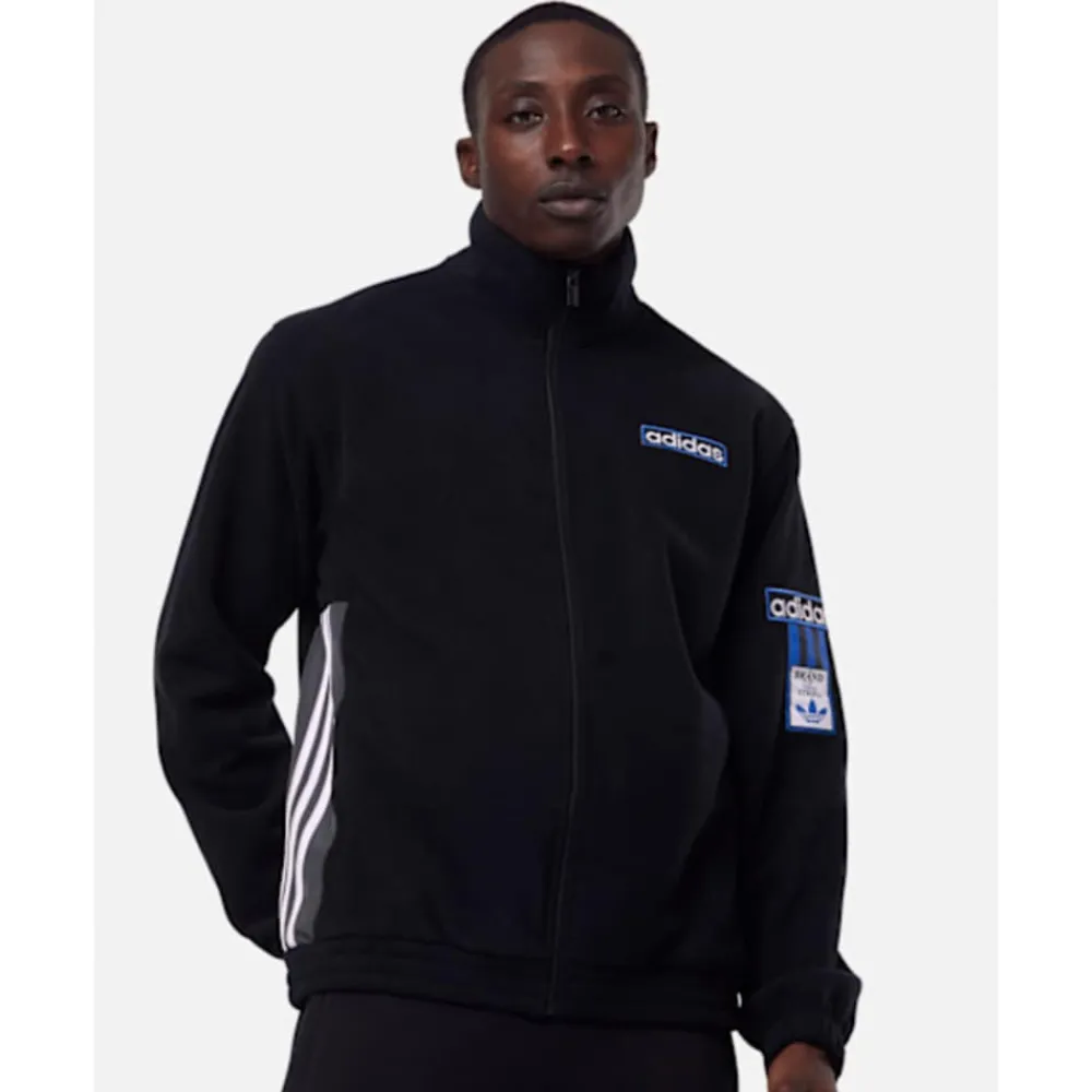 New adidas Originals Mens Adibreak Polar Fleece Tracktop Black