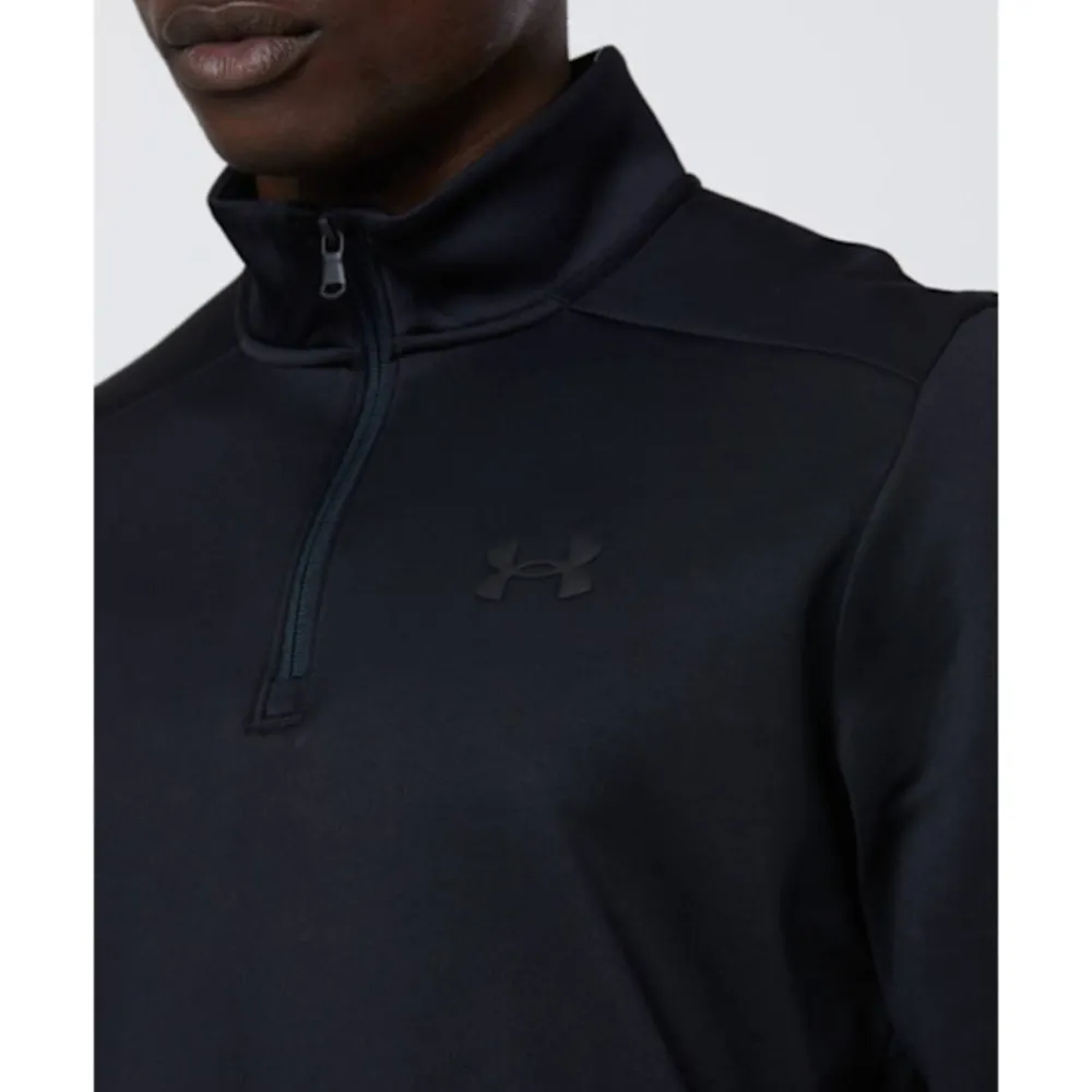 Online Under Armour Mens Armour Fleece Quarter Zip Top Black