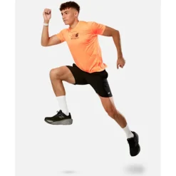Clearance New Balance Mens Atheltic Graphic T-Shirt Orange