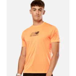 Clearance New Balance Mens Atheltic Graphic T-Shirt Orange