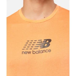 Clearance New Balance Mens Atheltic Graphic T-Shirt Orange