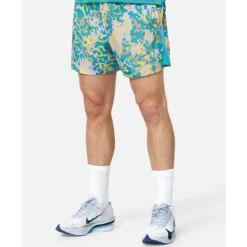 Outlet Nike Mens Challenger 5 Inch Print Woven Shorts Green