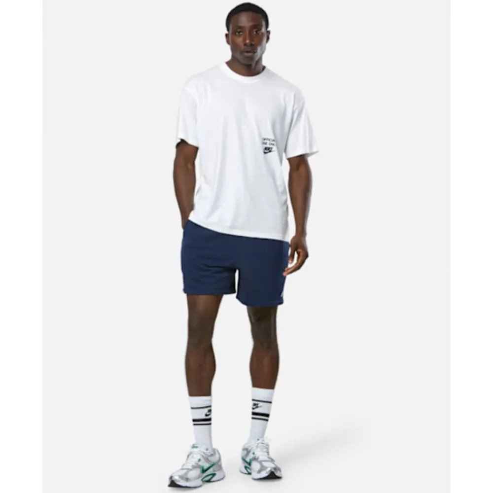 Fashion Nike Mens Club Flow FT Short Navy