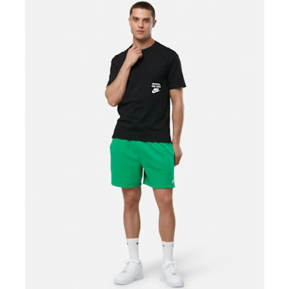 Clearance Nike Mens Club Flow FT Short Green