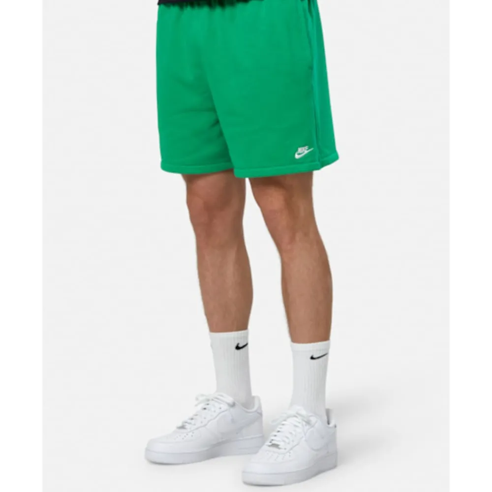Clearance Nike Mens Club Flow FT Short Green