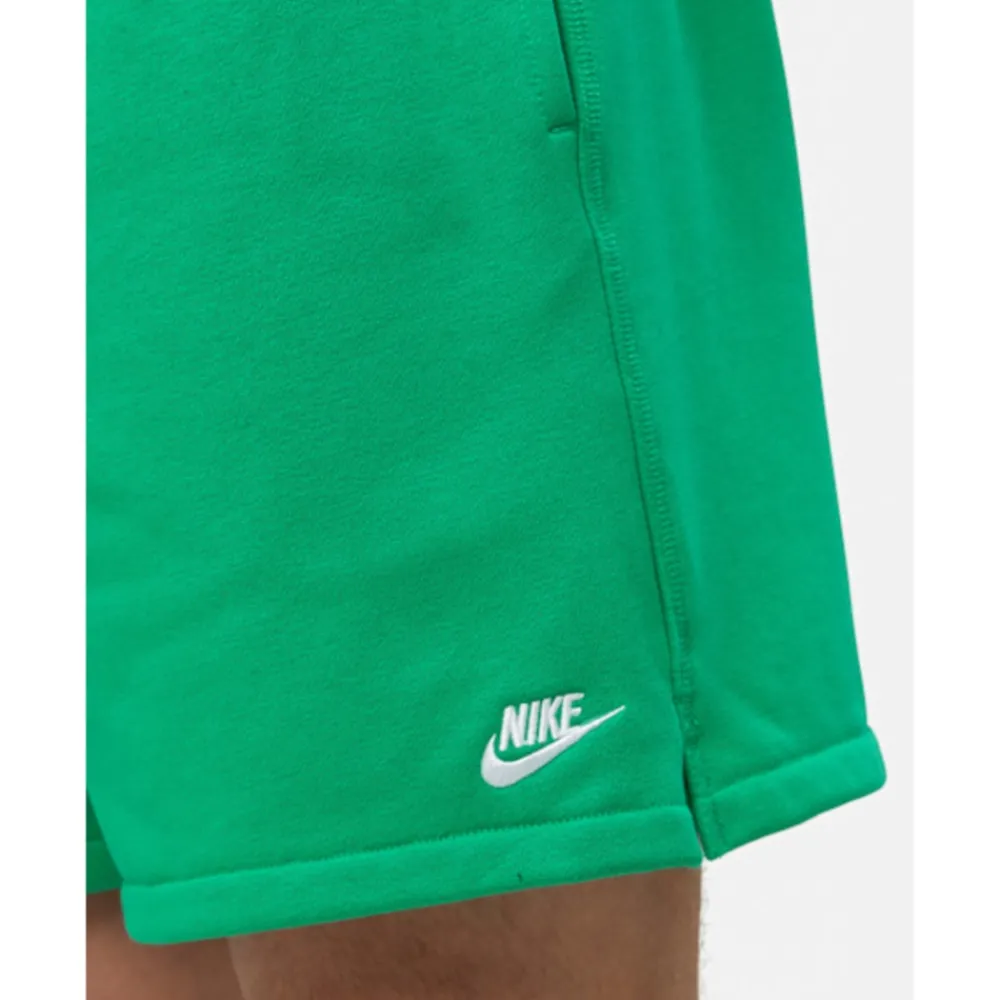 Clearance Nike Mens Club Flow FT Short Green