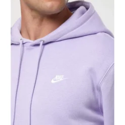 New Nike Mens Club Hoodie Purple