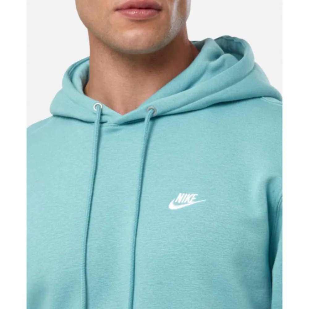 Discount Nike Mens Club Hoodie Blue