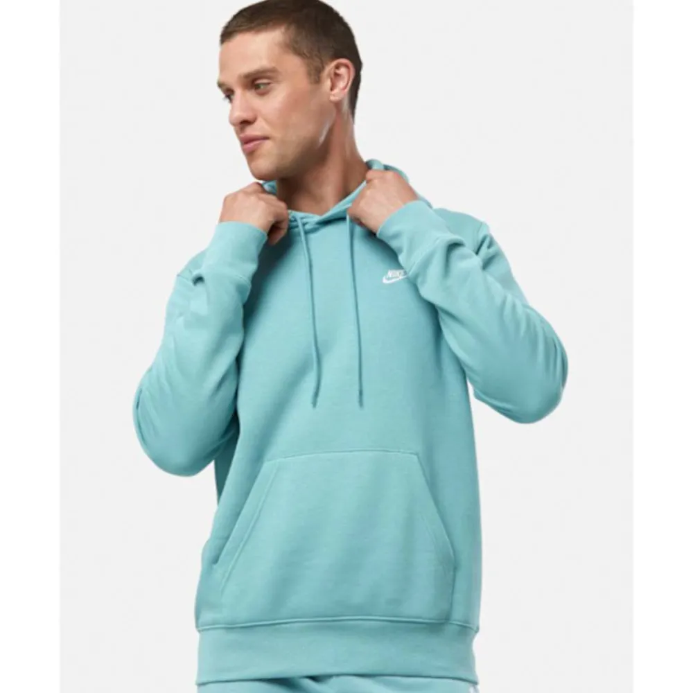 Discount Nike Mens Club Hoodie Blue