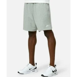 Outlet Nike Mens Club Knit Shorts Grey