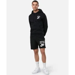 Discount Nike Mens Club Official Hoodie Black