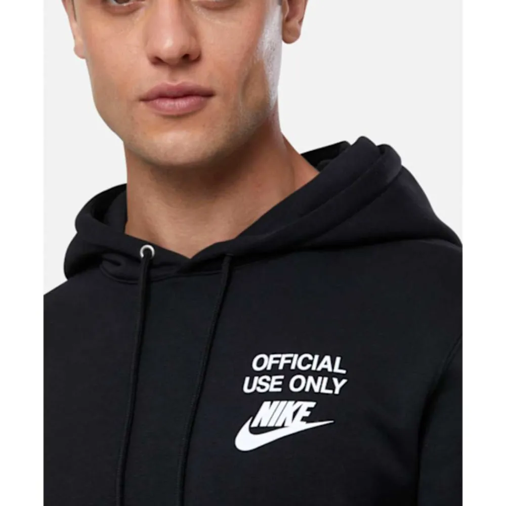 Discount Nike Mens Club Official Hoodie Black