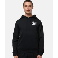 Discount Nike Mens Club Official Hoodie Black