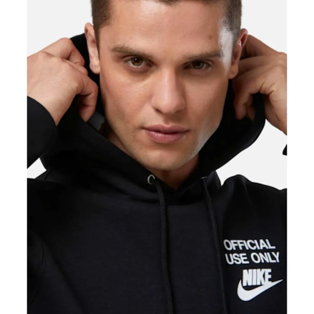 Discount Nike Mens Club Official Hoodie Black
