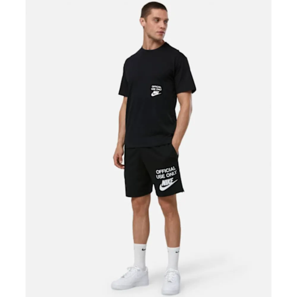 Clearance Nike Mens Club Official Knit Shorts Black
