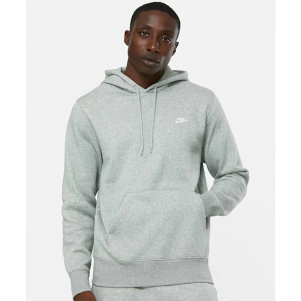 Best Nike Mens Club Pullover Hoodie Grey