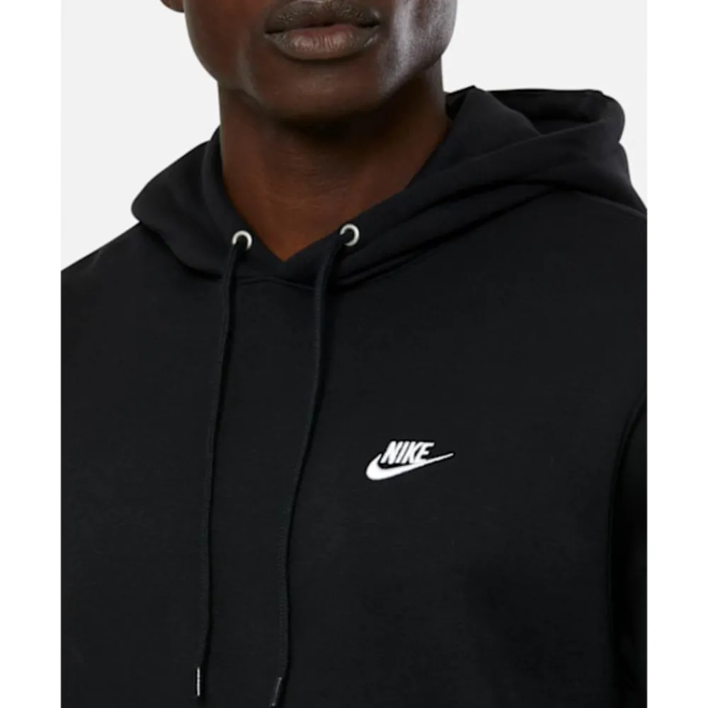 Best Nike Mens Club Pullover Hoodie Black