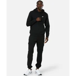 Best Nike Mens Club Pullover Hoodie Black