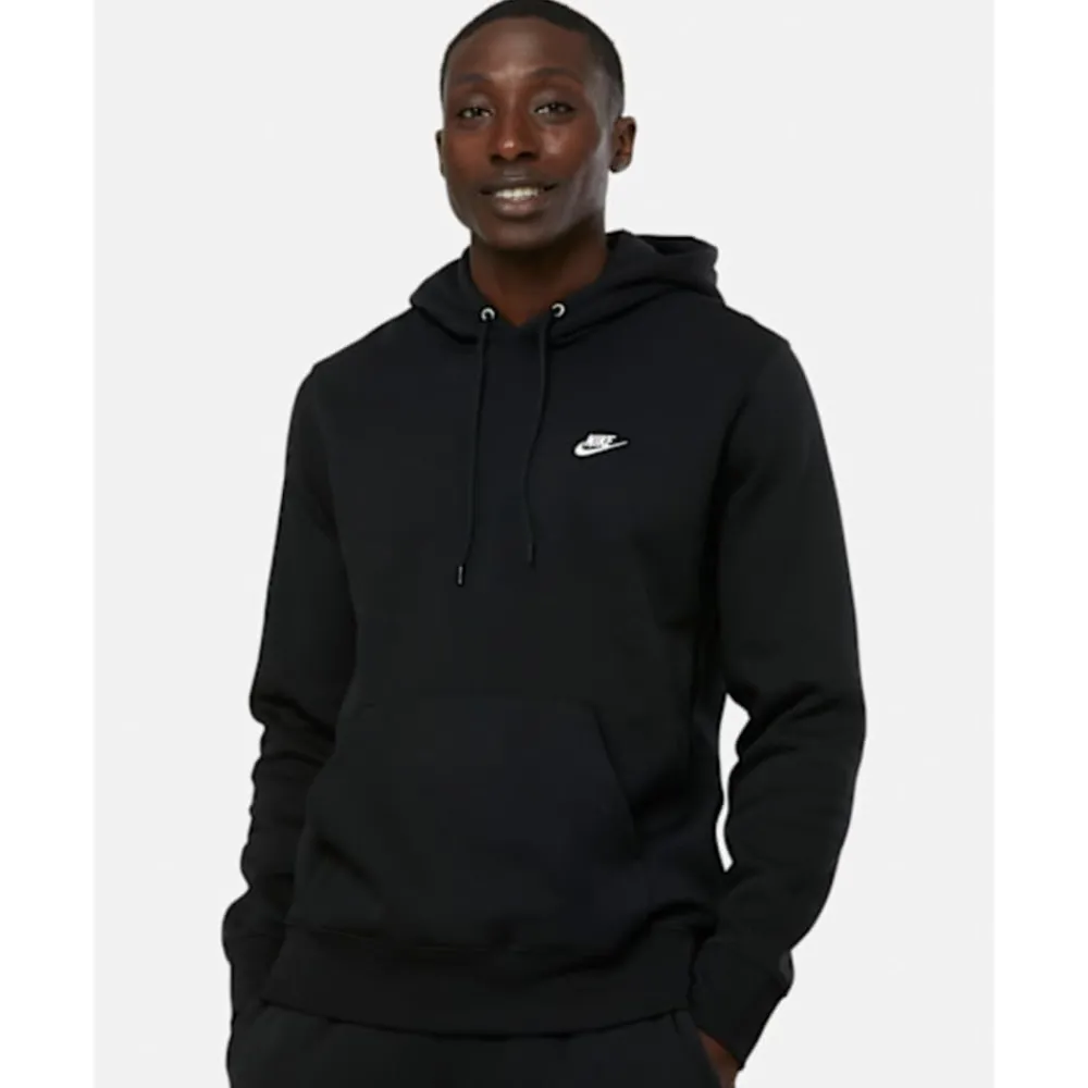 Best Nike Mens Club Pullover Hoodie Black