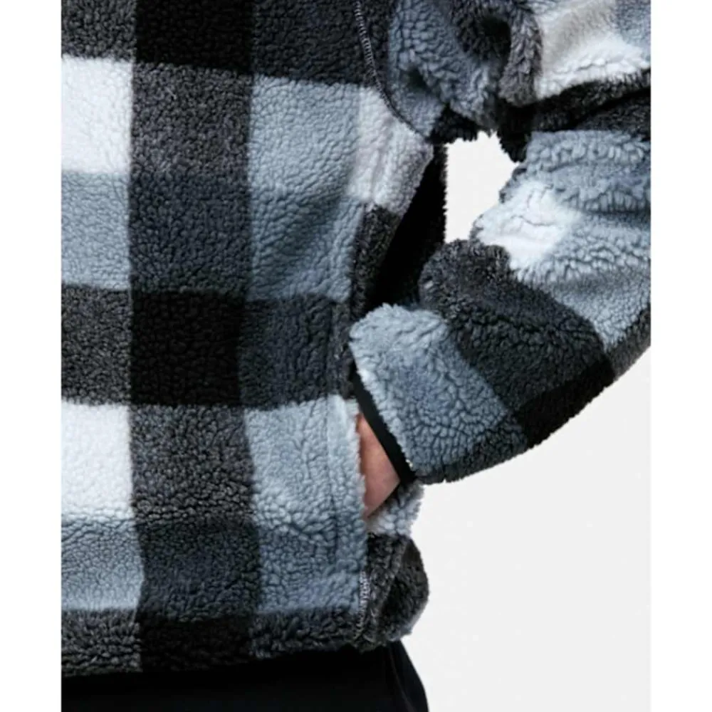 Clearance Nike Mens Club Sherpa Half Zip Top Black