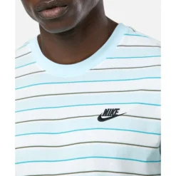 Fashion Nike Mens Club Stripe T-Shirt White