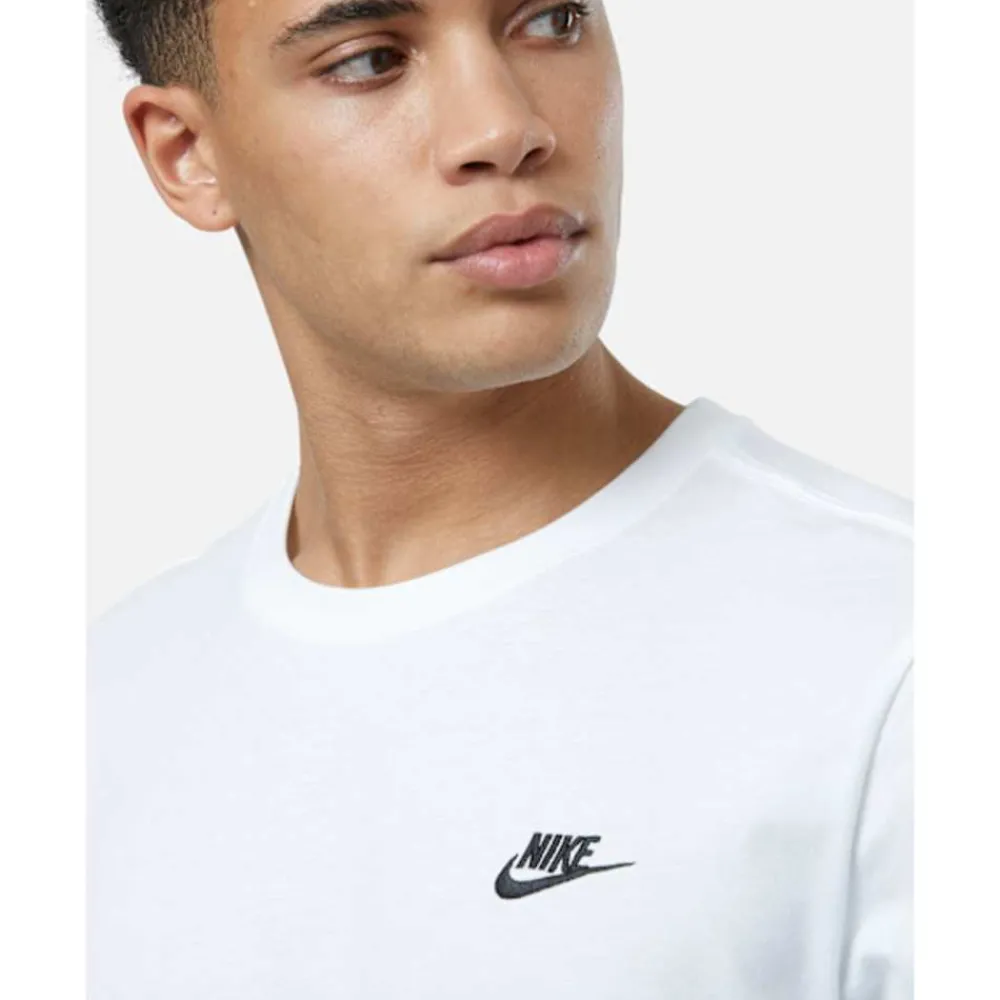 Online Nike Mens Club T-Shirt White