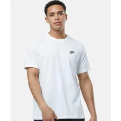 Online Nike Mens Club T-Shirt White