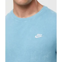Discount Nike Mens Club Wash T-Shirt Blue