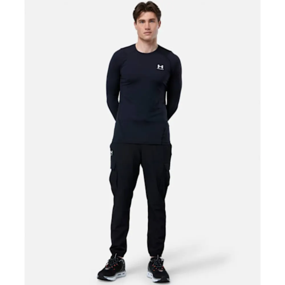 Outlet Under Armour Mens ColdGear Armour Fitted Crew Top Black