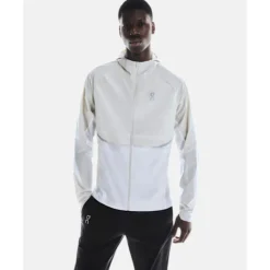 Online On Mens Core Woven Run Jacket Cream