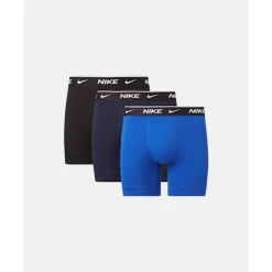 Clearance Nike Mens Cotton 3 Pack Brief Boxers Blue
