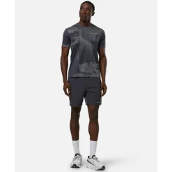 Outlet Monterrain Mens Divide Jacquard T-Shirt Grey