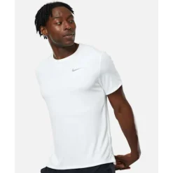 Best Nike Mens DriFit Miler T-Shirt White