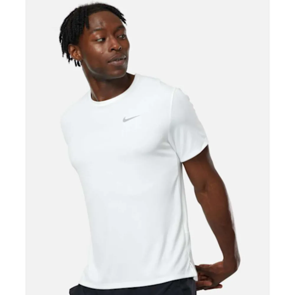 Best Nike Mens DriFit Miler T-Shirt White