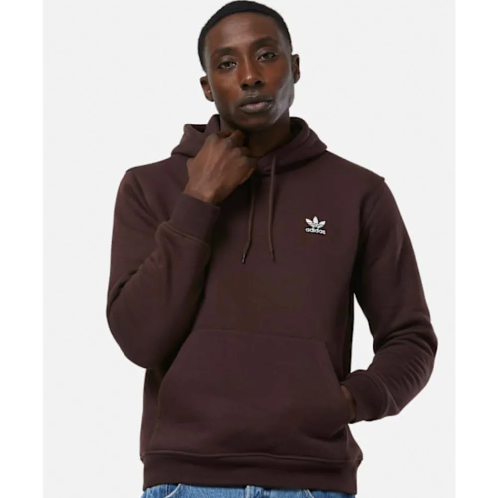 Sale adidas Originals Mens Essential Hoodie Brown