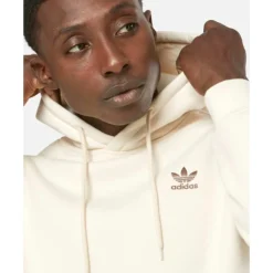 Clearance adidas Originals Mens Essentials Hoodie Cream