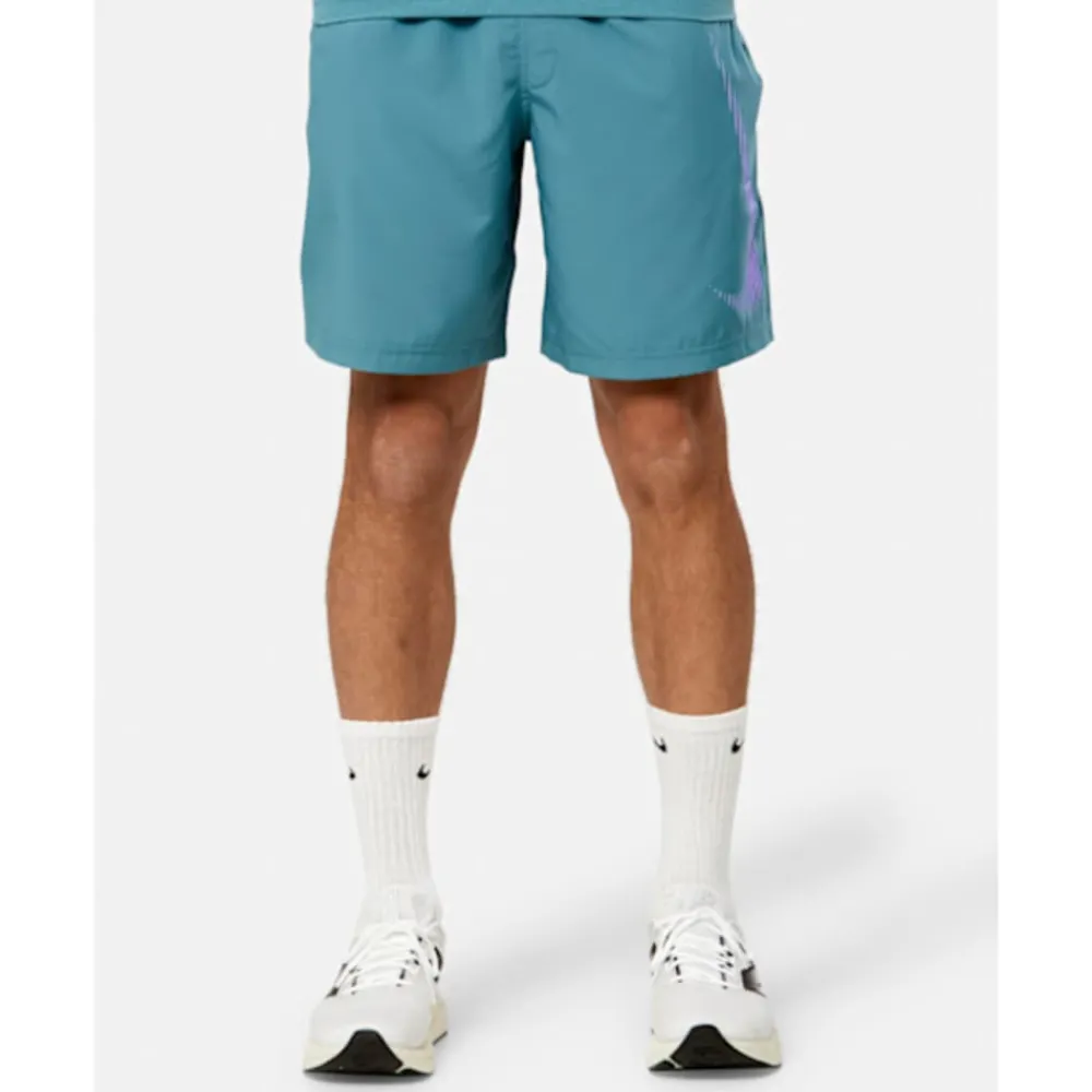 Discount Nike Mens Form Swoosh Shorts Blue