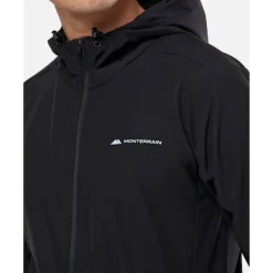 Hot Monterrain Mens Form Woven Running Jacket Black