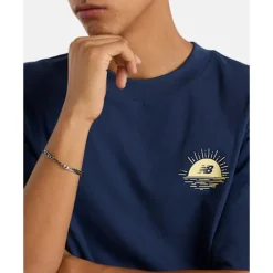 Clearance New Balance Mens Graphic T-Shirt Navy