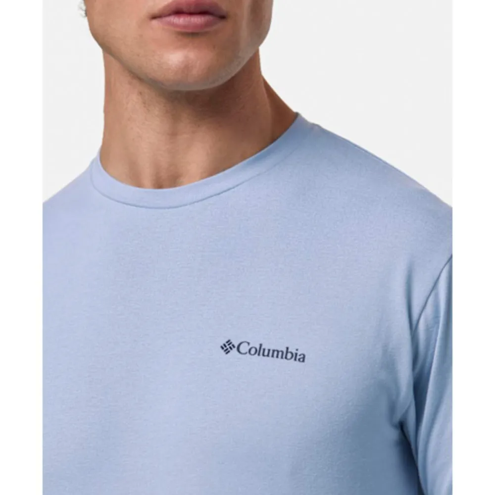 New Columbia Mens Hageman Graphic T-Shirt Blue